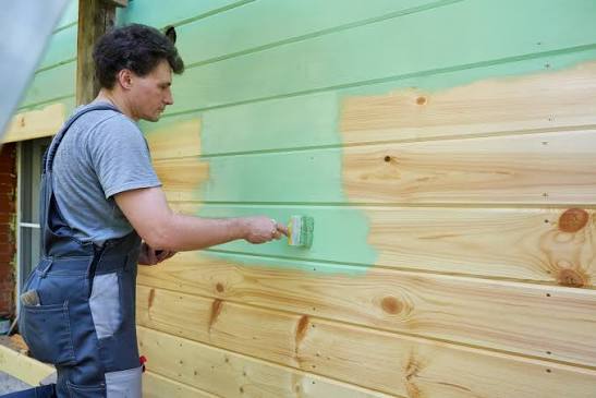 Garden fence painting in London
